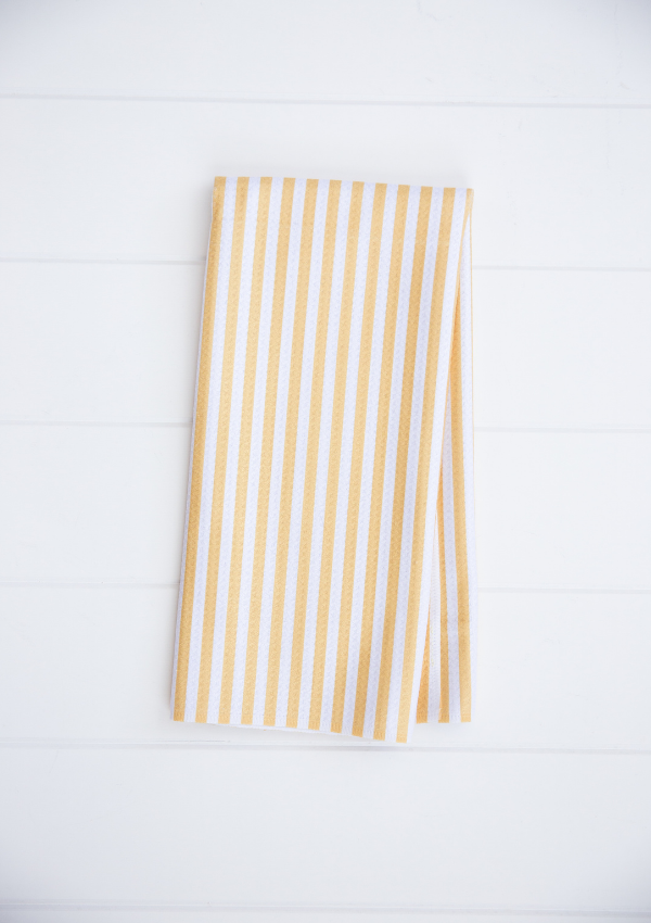 Yellow Pin Stripe Towel