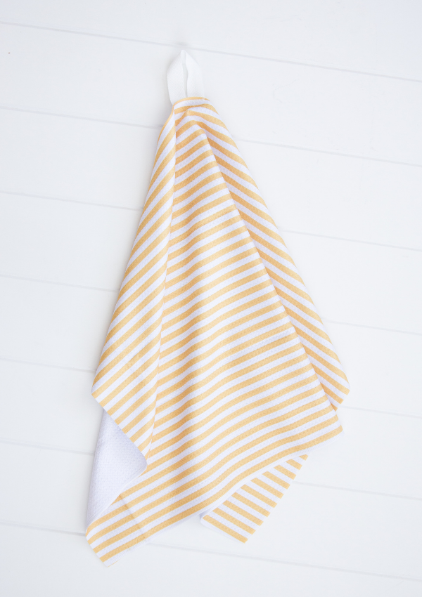 Yellow Pin Stripe Towel