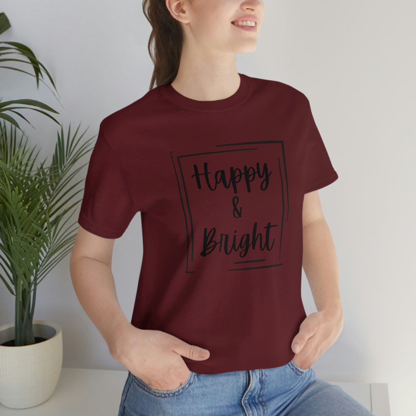 Happy & Bright Logo Jersey Short Sleeve Tee