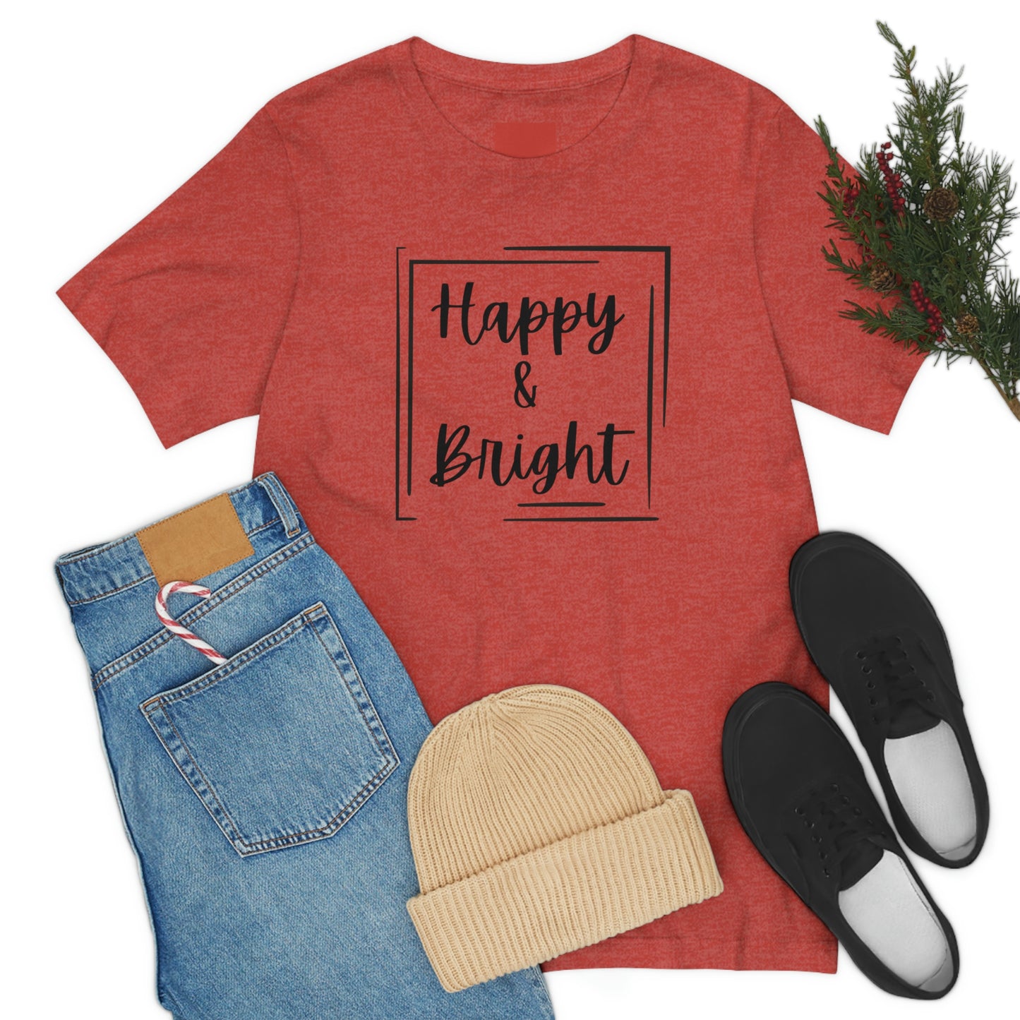 Happy & Bright Logo Jersey Short Sleeve Tee