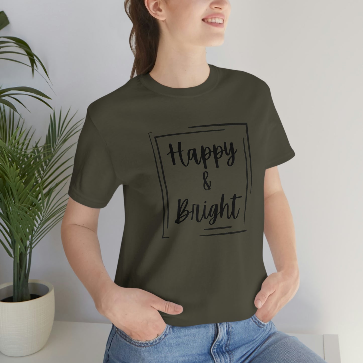 Happy & Bright Logo Jersey Short Sleeve Tee