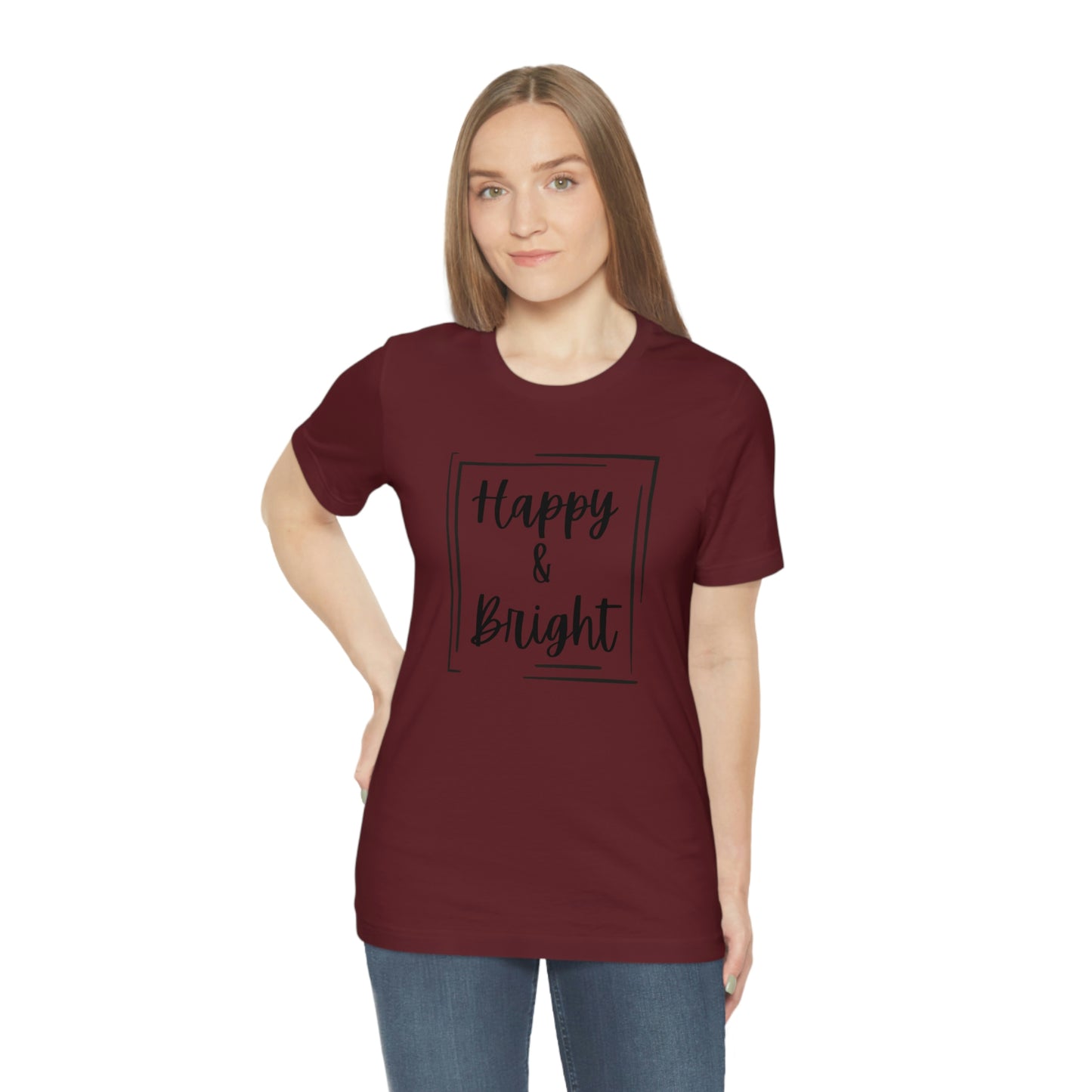 Happy & Bright Logo Jersey Short Sleeve Tee