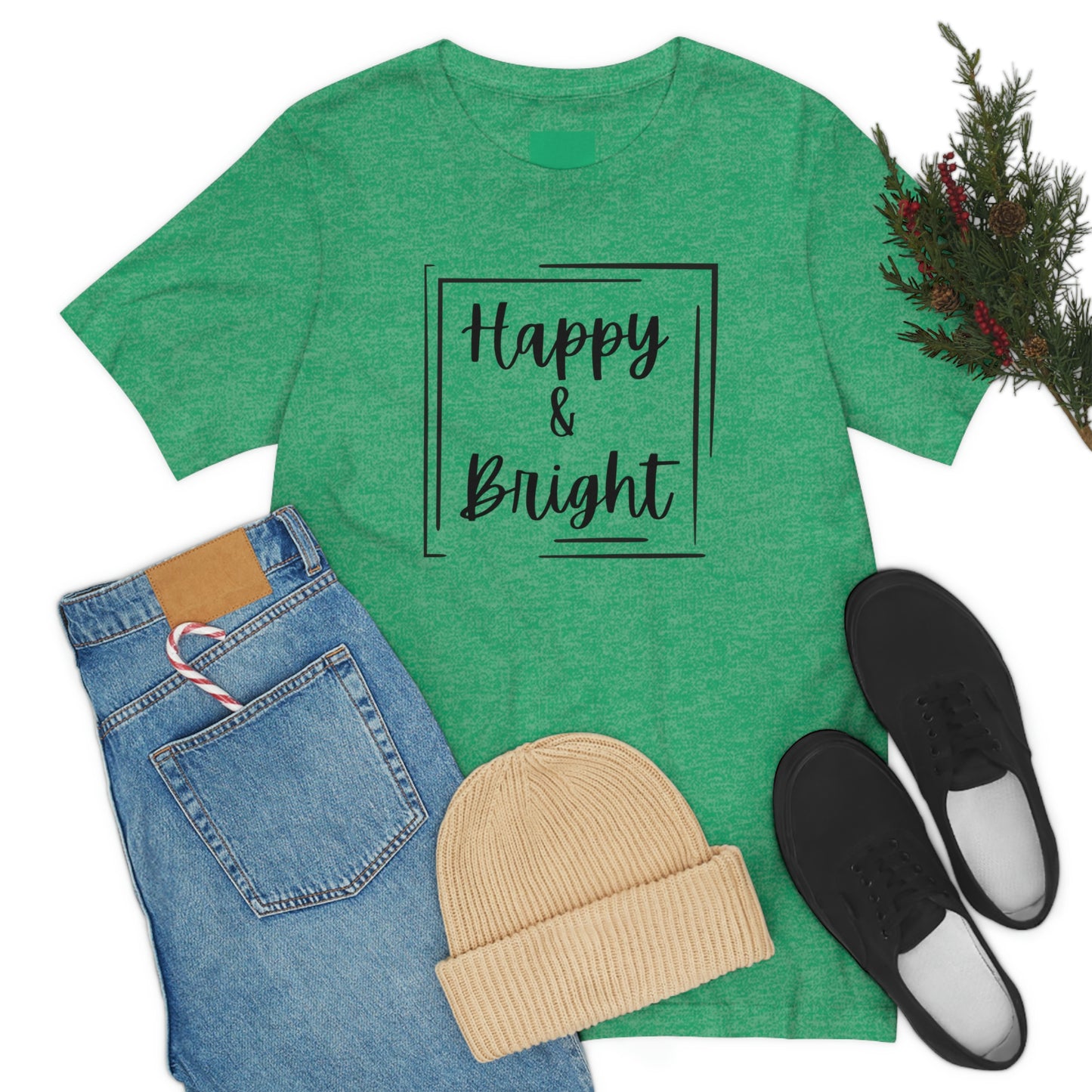 Happy & Bright Logo Jersey Short Sleeve Tee