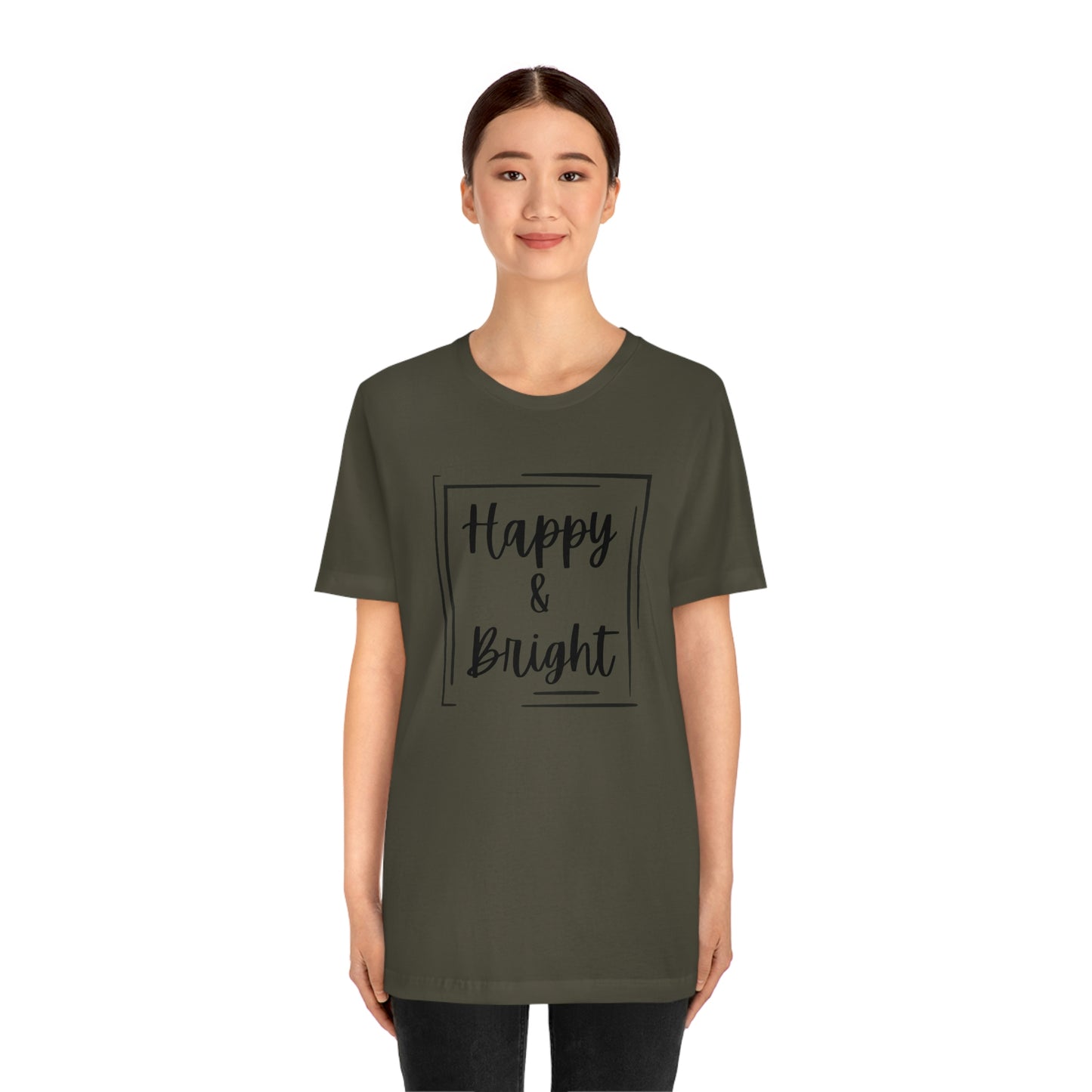Happy & Bright Logo Jersey Short Sleeve Tee
