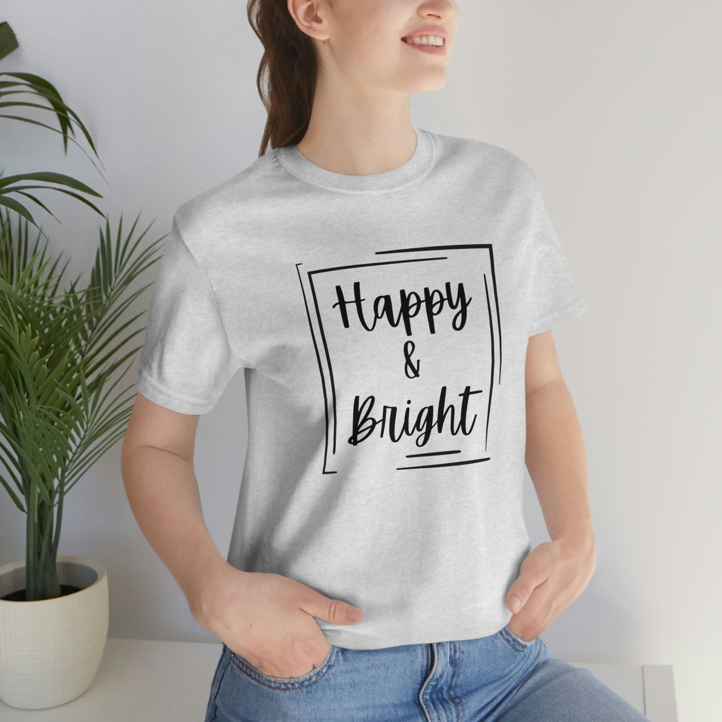 Happy & Bright Logo Jersey Short Sleeve Tee