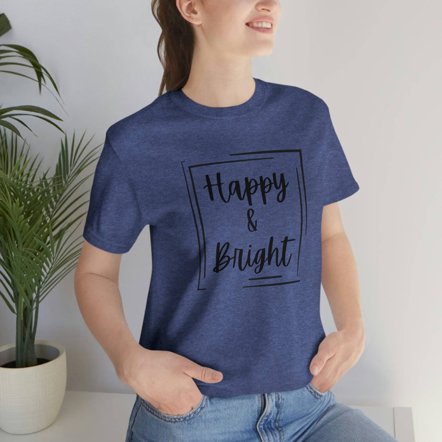 Happy & Bright Logo Jersey Short Sleeve Tee