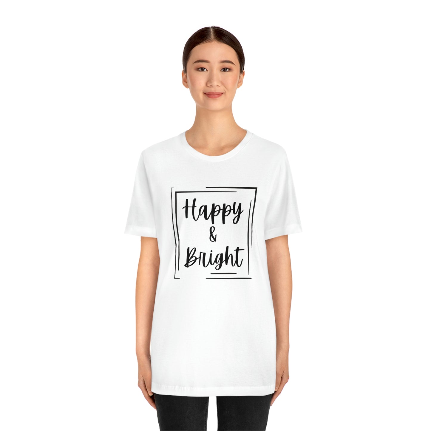 Happy & Bright Logo Jersey Short Sleeve Tee
