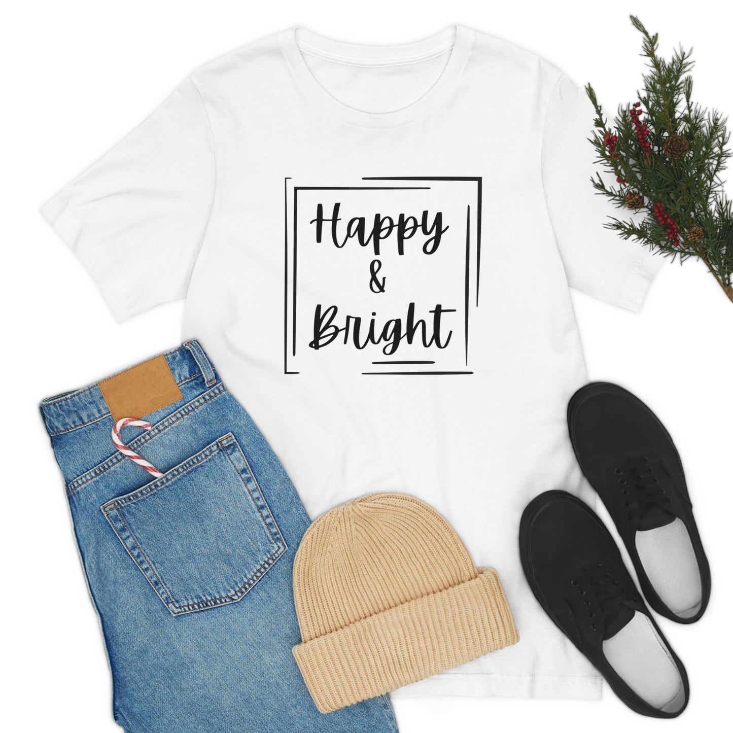Happy & Bright Logo Jersey Short Sleeve Tee