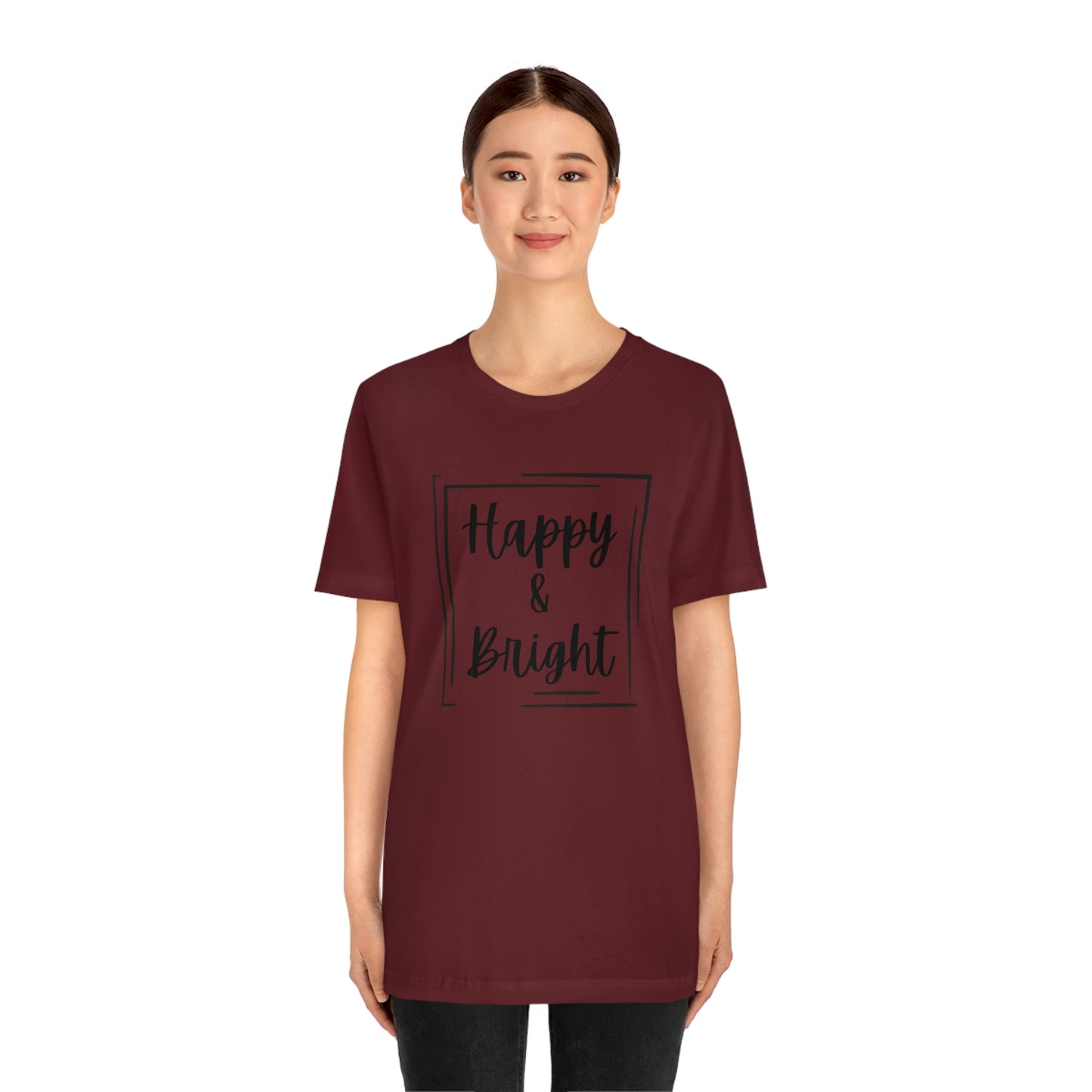 Happy & Bright Logo Jersey Short Sleeve Tee