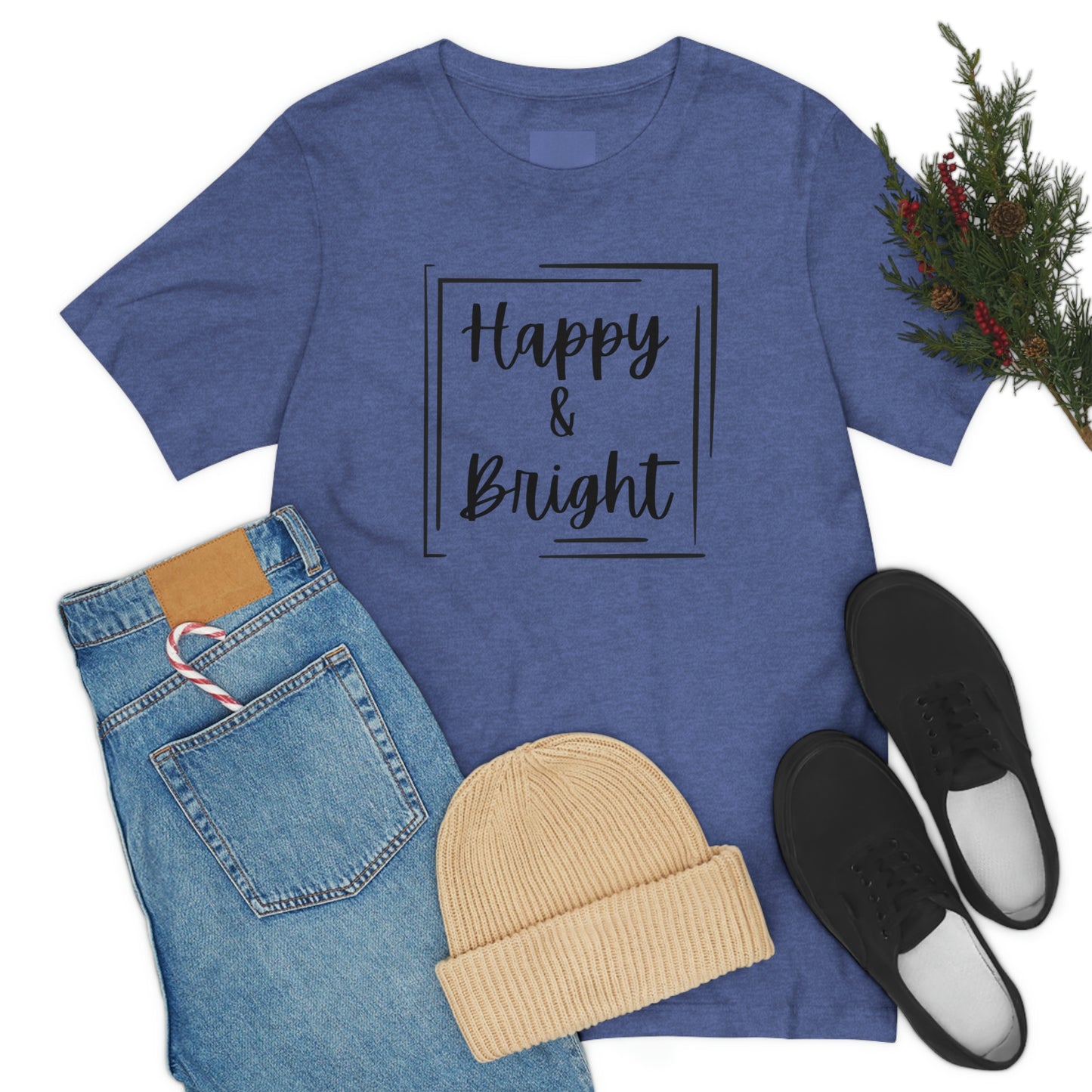 Happy & Bright Logo Jersey Short Sleeve Tee