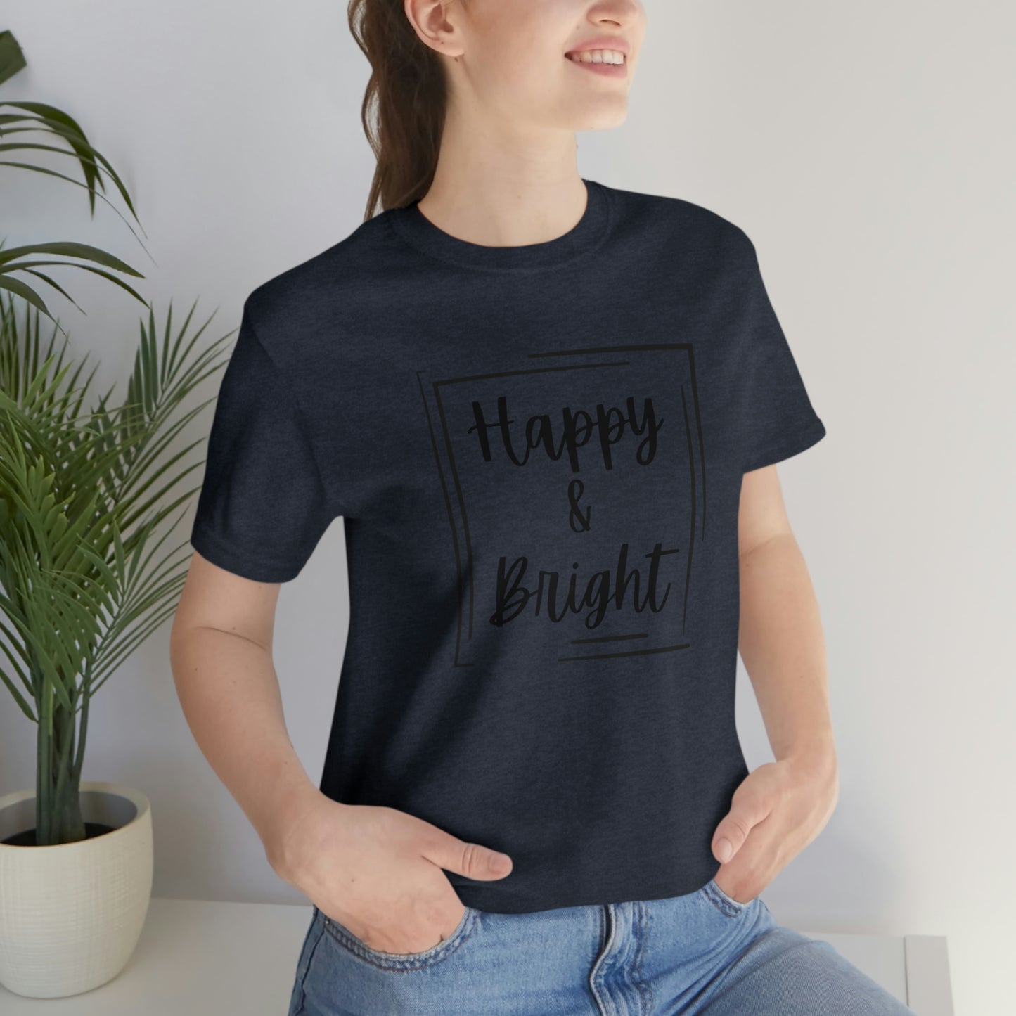Happy & Bright Logo Jersey Short Sleeve Tee